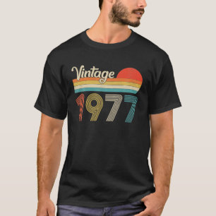 Vintage 1977 45th Birthday For Men Women 45 Years T-Shirt
