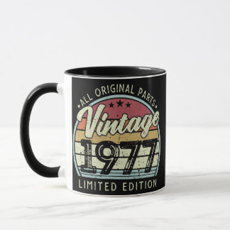 Vintage 1977 Limited Edition 45 Years Old 45th Mug