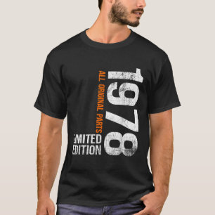 Vintage 1978 48th Birthday Gifts Men Women 48 T-Shirt