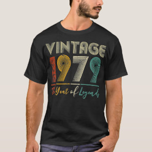 Vintage 1979 42nd Birthday Gift Ideas Men Women Hi T-Shirt