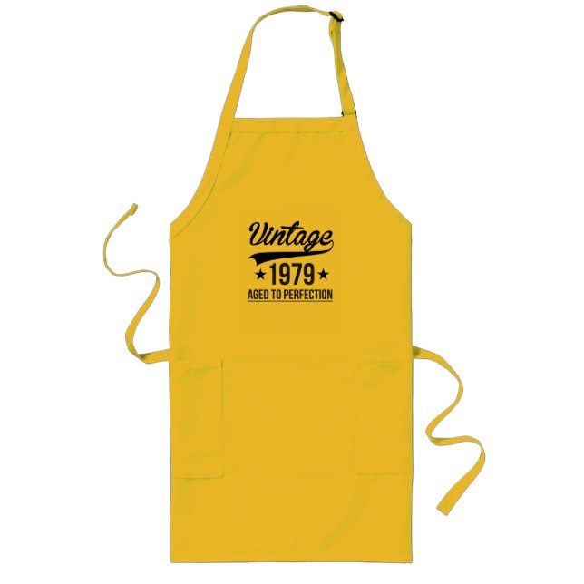 Vintage 1979 Aged To Perfection Long Apron (Front)