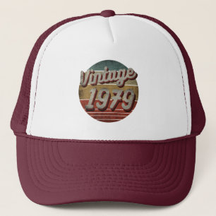 VINTAGE 1979 MEN WOMEN BIRTHDAY GIFT TRUCKER HAT