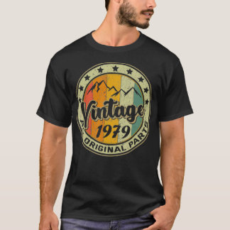 Vintage 1979 Retro 43 Year Old Gift 43rd Birthday  T-Shirt