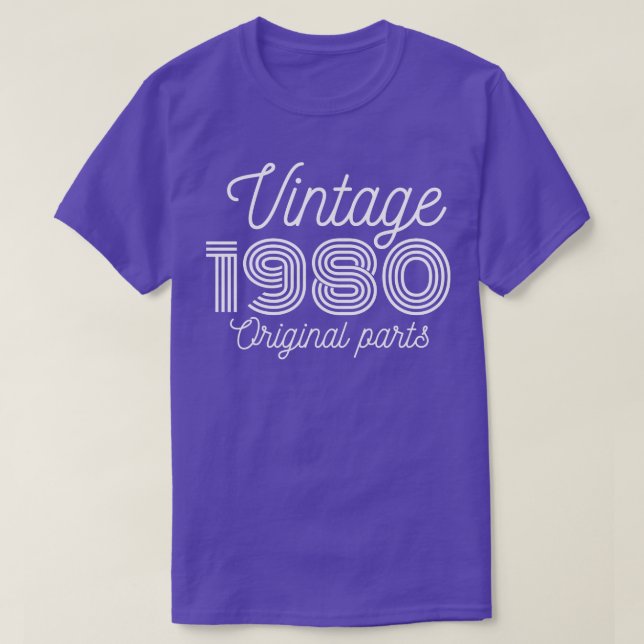 Vintage 1980 1 T-Shirt (Design Front)