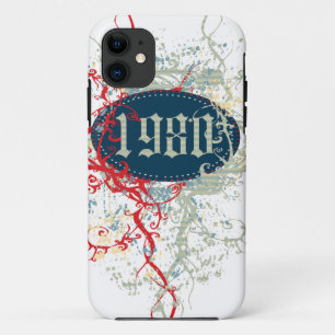 Vintage 1980 Birthday Year iPhone 11 Case
