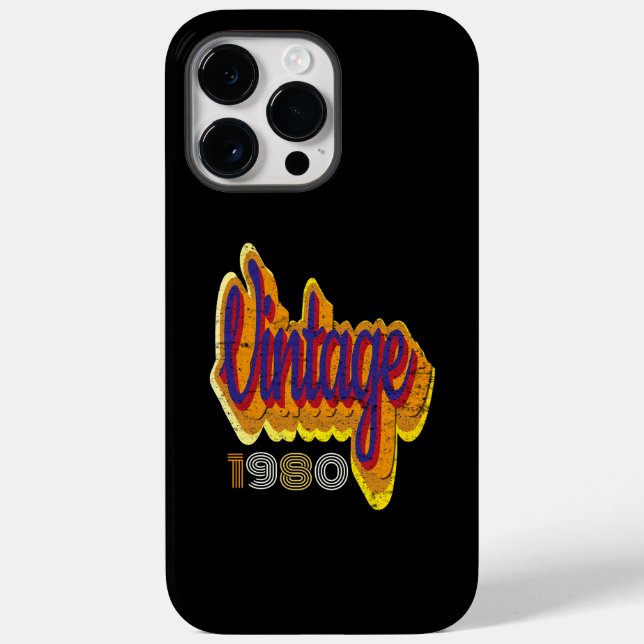 Vintage 1980 Case-Mate iPhone case (Back)