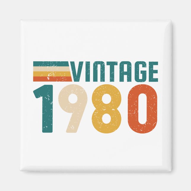 VINTAGE 1980 MAGNET (Front)