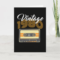 Vintage 1980  Music Cassette  Birthday