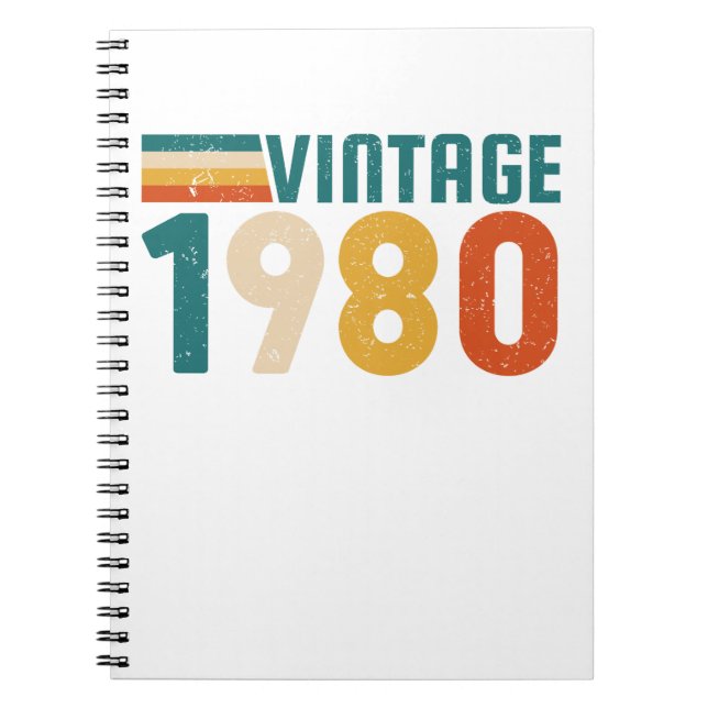 VINTAGE 1980 NOTEBOOK (Front)