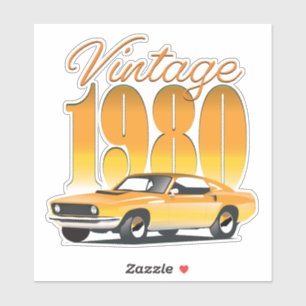 Vintage 1980 Retro Car