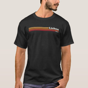 Vintage 1980s Graphic Style Lisbon Maine T-Shirt
