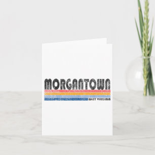 Vintage 1980s Style Morgantown West Virginia _1 Card