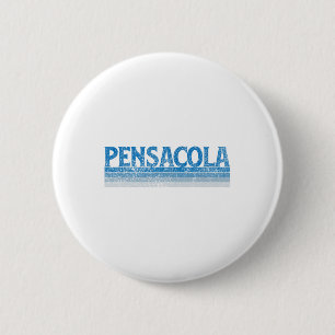 Vintage 1980s Style Pensacola Florida _1 6 Cm Round Badge