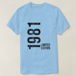 Vintage 1981 Birthday, 45th Birthday Gift T-Shirt