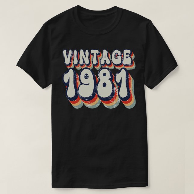 Vintage 1981 T-Shirt (Design Front)