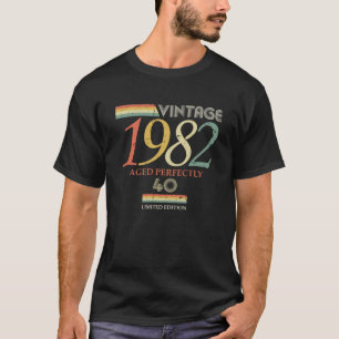 Vintage 1982, 40th Birthday Aged Perfectly T-Shirt