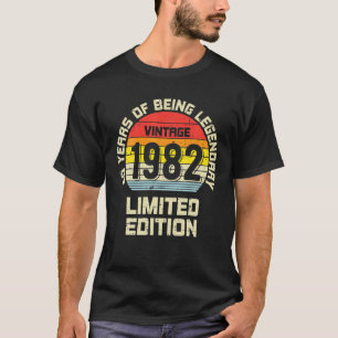 Vintage 1982 Limited Edition 40 Years Legendary Bi T-Shirt