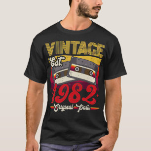 Vintage 1982 Original Parts Funny 40 Years Old 40t T-Shirt