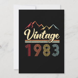Vintage 1983 38th Birthday Retro 38 Years Old Invitation