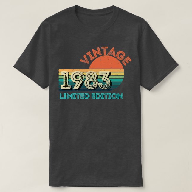 Vintage 1983 limited edition2 T-Shirt (Design Front)