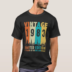 Vintage 1983 Limited Edition 40th Birthday Gifts T-Shirt