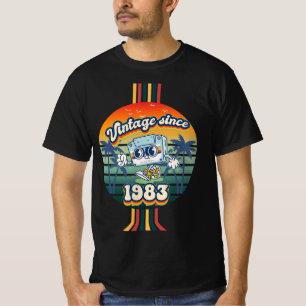 Vintage 1983 Retro Throwback 42nd Birthday T-Shirt