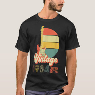Vintage 1984 Birthday Guitar Lovers 38th Birthday T-Shirt