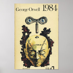 Vintage 1984 book cover poster