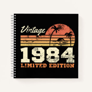 Vintage 1984 Limited Edition 40th Birthday Notebook