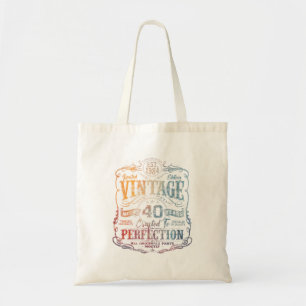 Vintage 1984 Limited Edition Shirt 40 Year Old 40T Tote Bag