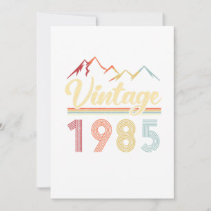 Vintage 1985 36th Birthday Retro 36 Years Old Invitation