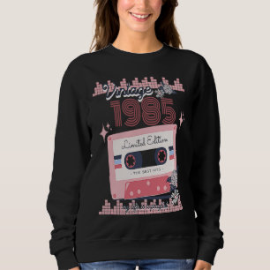 Vintage 1985  Music Cassette Song Boho Retro Sweatshirt