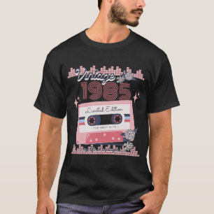 Vintage 1985 Music Cassette Song Boho Retro T-Shirt