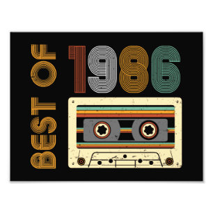 Vintage 1986 Made in 1986 40th Birthday 40 Years  Photo Print