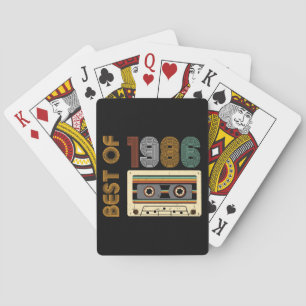 Vintage 1986 Made in 1986 40th Birthday 40 Years  Playing Cards