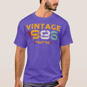 Vintage 1986 Original Parts Family Birthday Gift T-Shirt