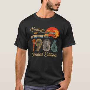Vintage 1986 T S For Men Women Guitar Lover 36 Yea T-Shirt