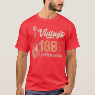 Vintage 1987 Guitar lovers 35th Birthday Electric T-Shirt