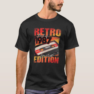 Vintage 1987 T Best Of 1987 Cassette Tape 35Th Bir T-Shirt