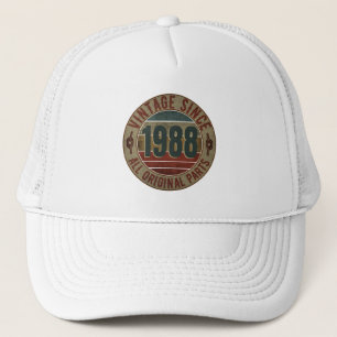 VINTAGE 1988 BIRTHDAY GIFT TRUCKER HAT