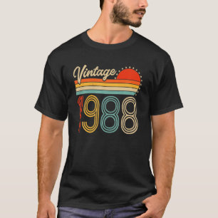 Vintage 1988 Born In 1988 34th Birthday Gifts 34 T-Shirt