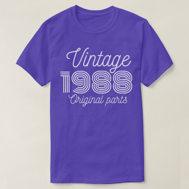 Vintage 1988 Original Parts 1 T-Shirt (Design Front)