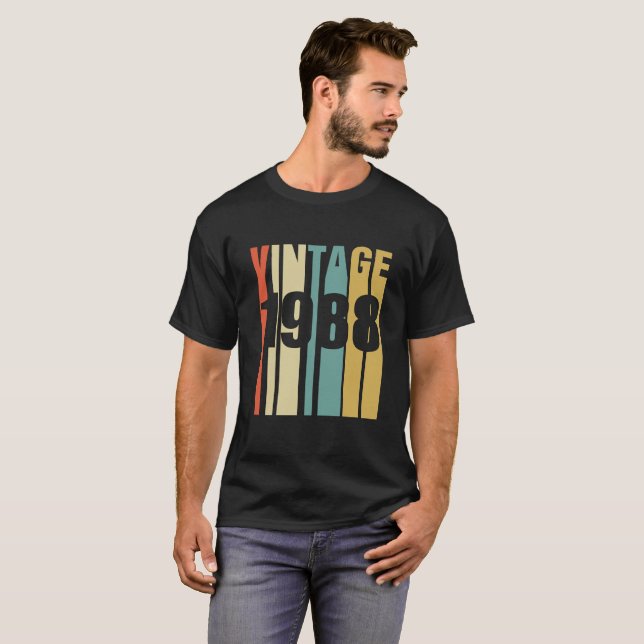 Vintage 1988 Retro T-Shirt (Front Full)