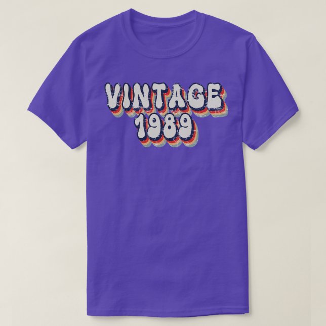 Vintage 1989 1 T-Shirt (Design Front)