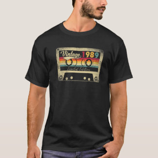 Vintage 1989 33Rd Birthday Gift Limited Edition Re T-Shirt