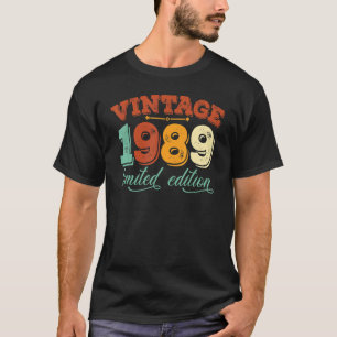 Vintage 1989 33th Birthday award Men Women 33 Year T-Shirt