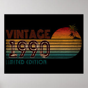 vintage 1990 limited edition  poster