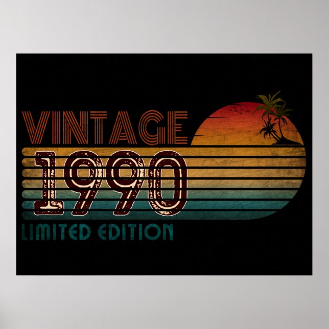 vintage 1990 limited edition  poster (Front)