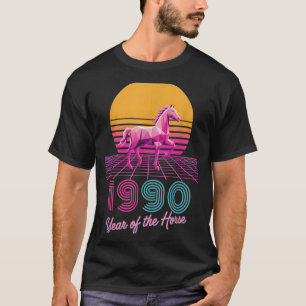 Vintage 1990 Year Of The Horse Lunar Rider Cny Zod T-Shirt