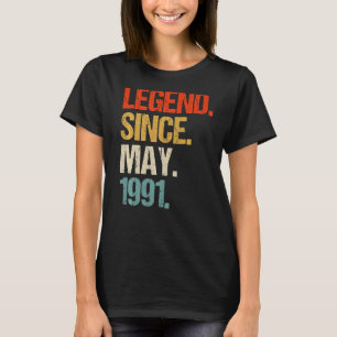 vintage 1991 32nd birthday retro 32 years old T-Shirt